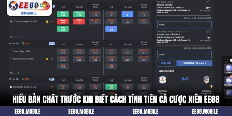 Hiểu bản chất trước khi biết cách tính tiền cá cược xiên EE88